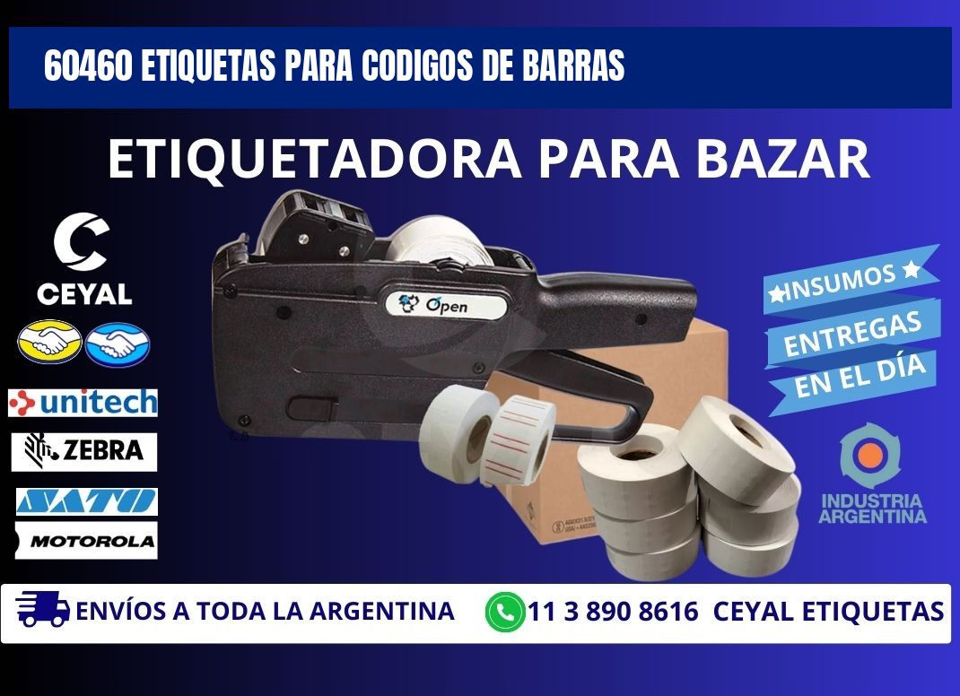 60460 ETIQUETAS PARA CODIGOS DE BARRAS
