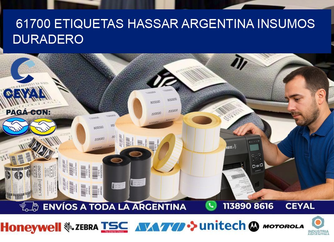 61700 etiquetas hassar argentina INSUMOS DURADERO
