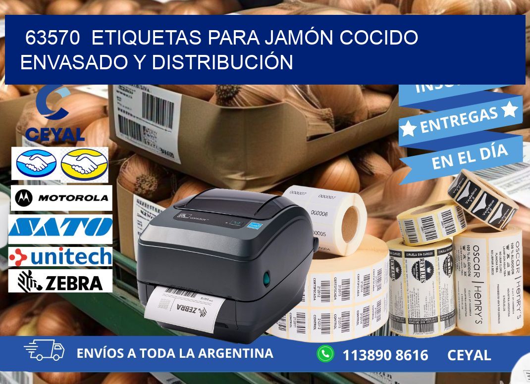 63570  ETIQUETAS PARA JAMÓN COCIDO ENVASADO Y DISTRIBUCIÓN