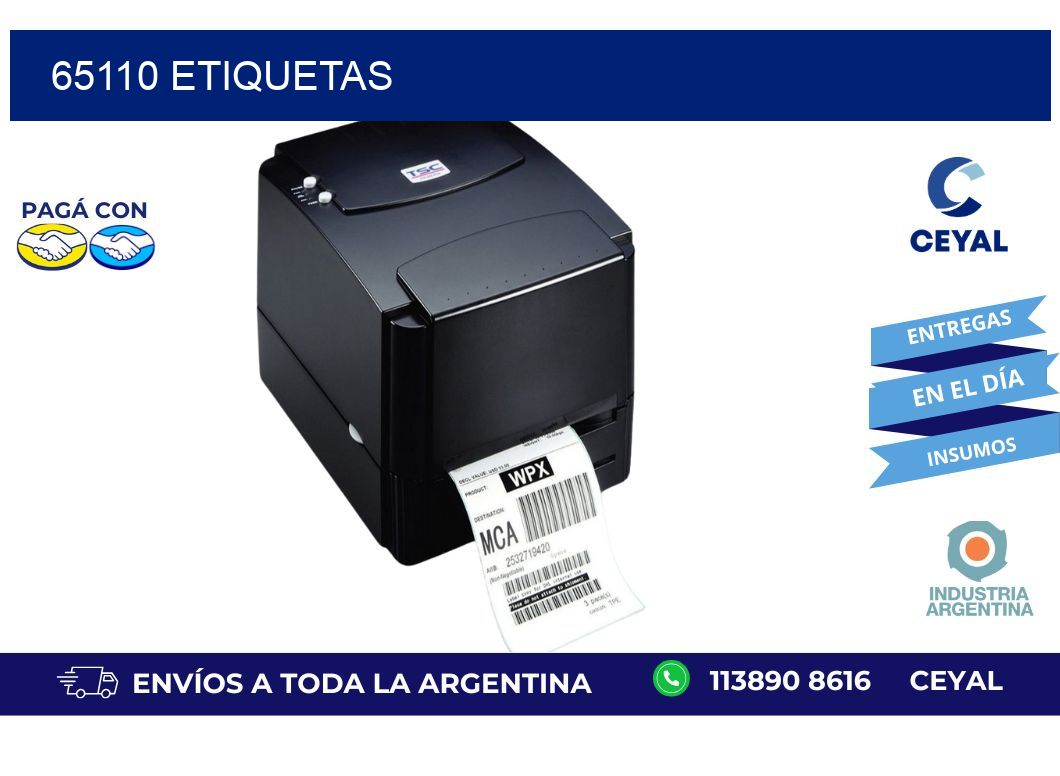 65110 ETIQUETAS