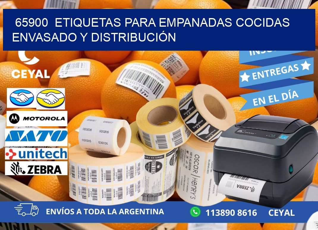 65900  ETIQUETAS PARA EMPANADAS COCIDAS ENVASADO Y DISTRIBUCIÓN