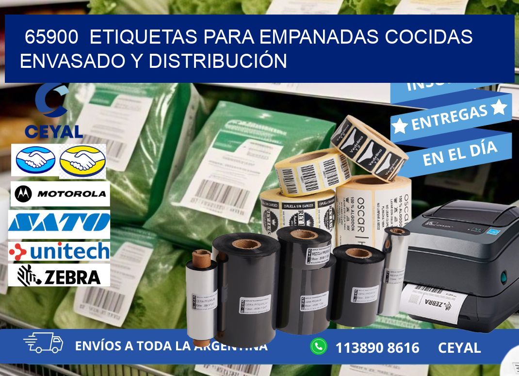 65900  ETIQUETAS PARA EMPANADAS COCIDAS ENVASADO Y DISTRIBUCIÓN