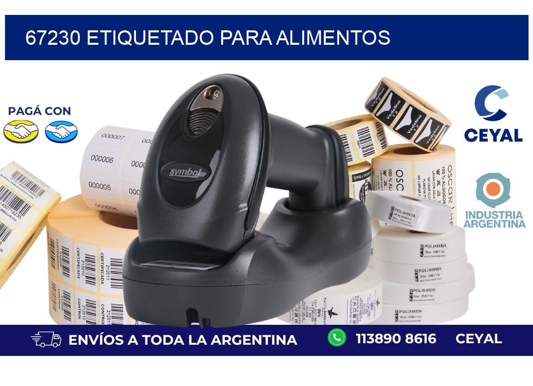 67230 ETIQUETADO PARA ALIMENTOS