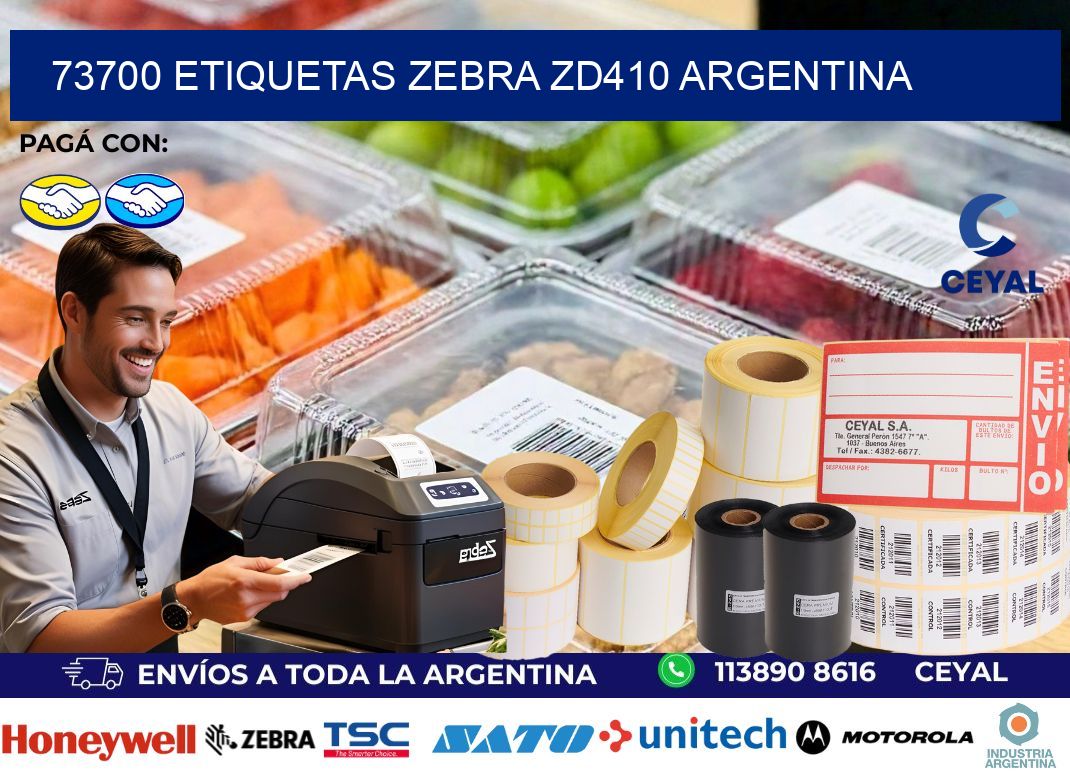 73700 etiquetas zebra zd410 argentina