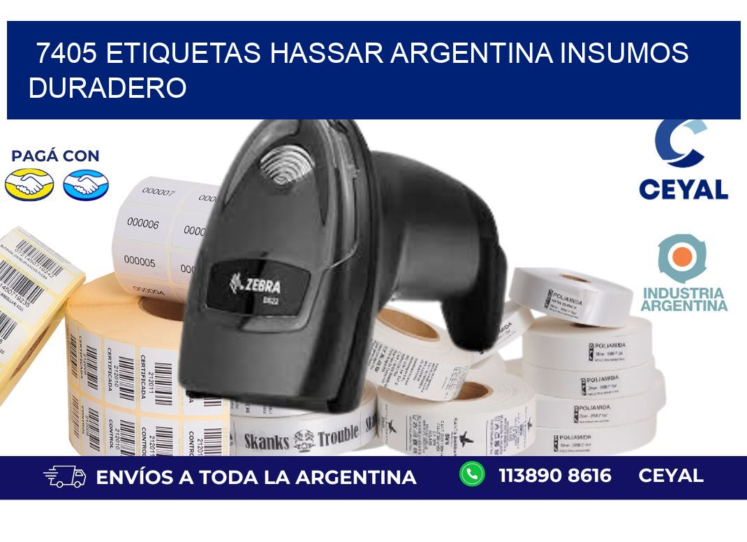 7405 etiquetas hassar argentina INSUMOS DURADERO