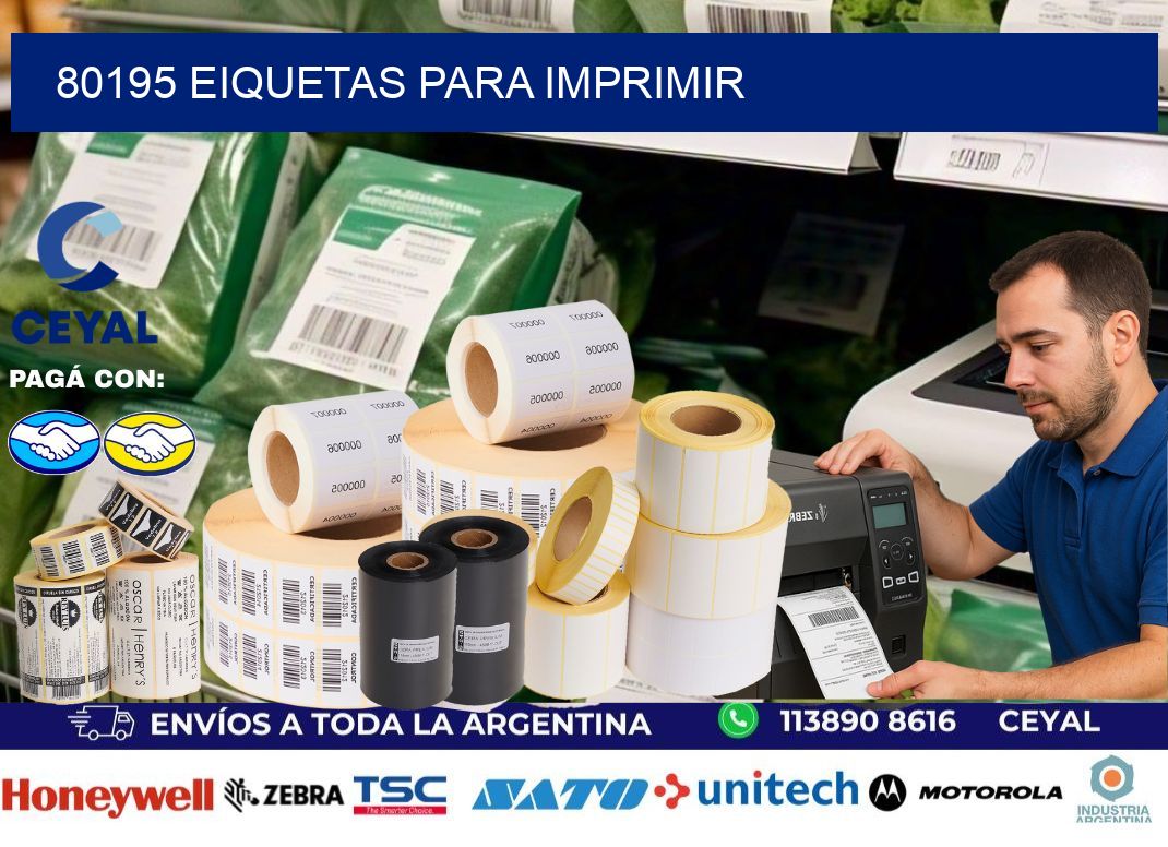 80195 EIQUETAS PARA IMPRIMIR