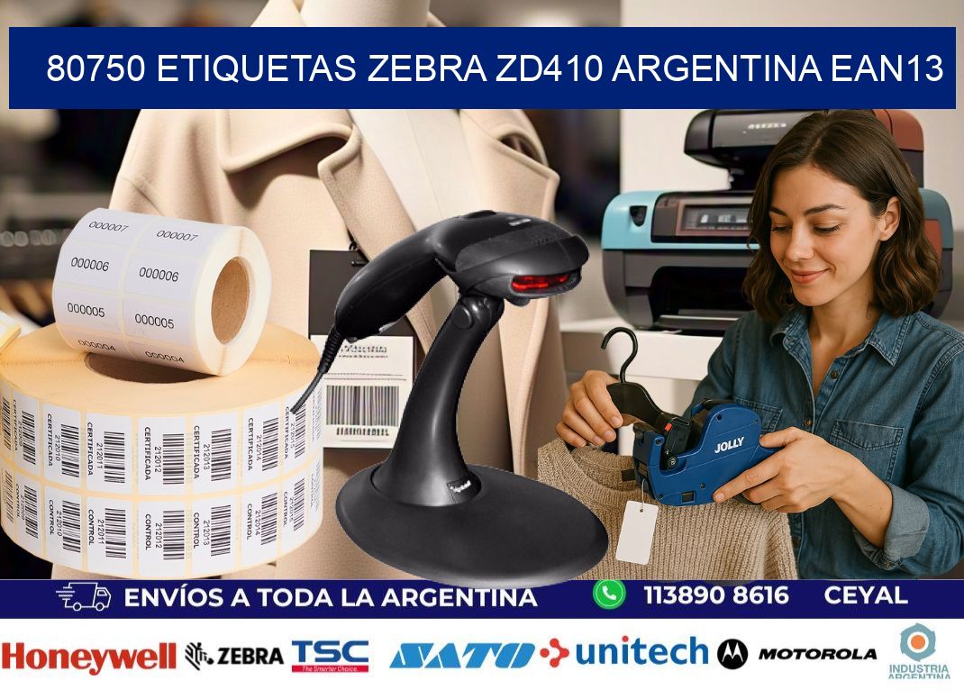 80750 etiquetas zebra zd410 argentina EAN13
