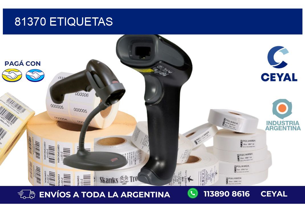 81370 ETIQUETAS