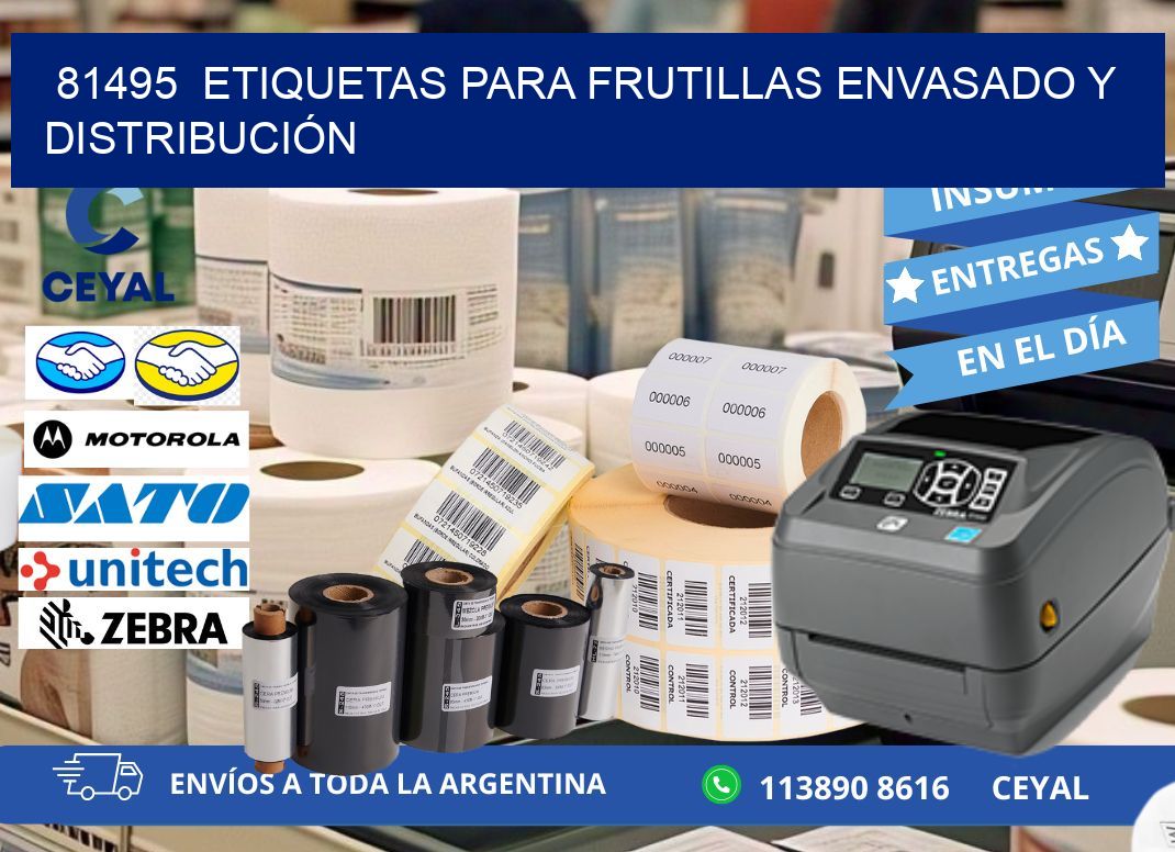 81495  ETIQUETAS PARA FRUTILLAS ENVASADO Y DISTRIBUCIÓN
