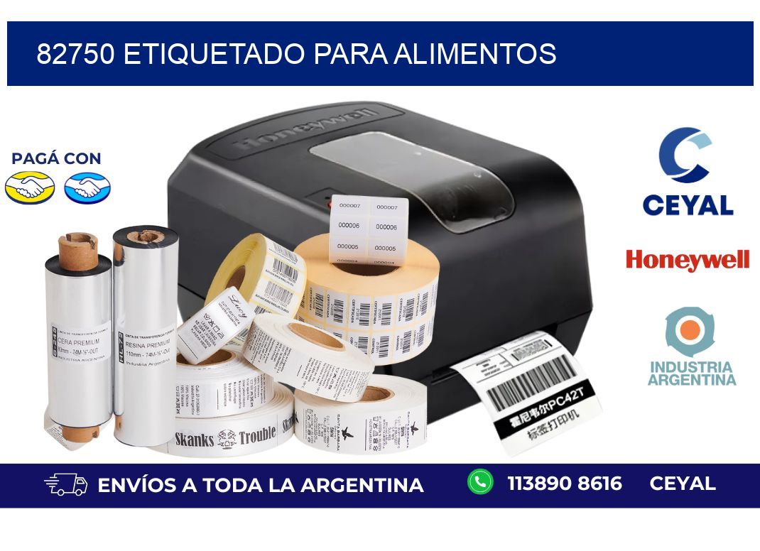 82750 ETIQUETADO PARA ALIMENTOS