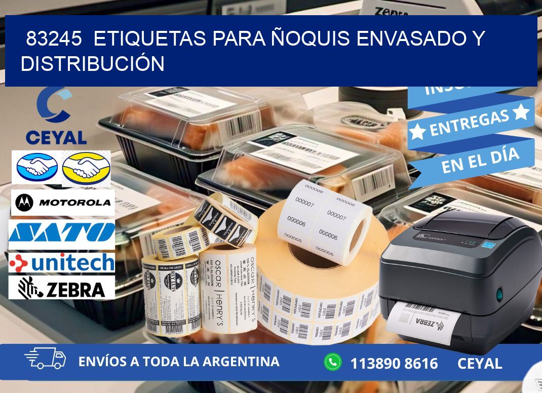 83245  ETIQUETAS PARA ÑOQUIS ENVASADO Y DISTRIBUCIÓN