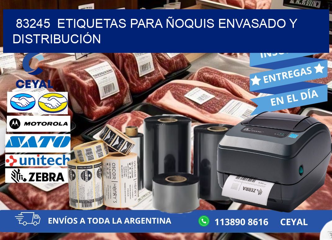 83245  ETIQUETAS PARA ÑOQUIS ENVASADO Y DISTRIBUCIÓN