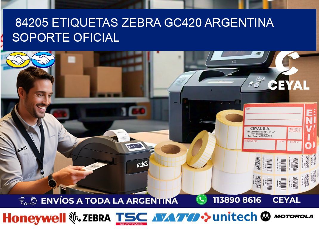 84205 etiquetas zebra gc420 argentina SOPORTE OFICIAL
