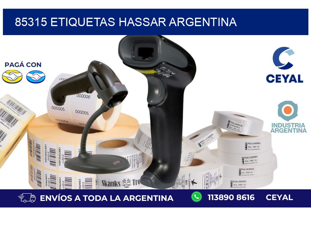 85315 etiquetas hassar argentina