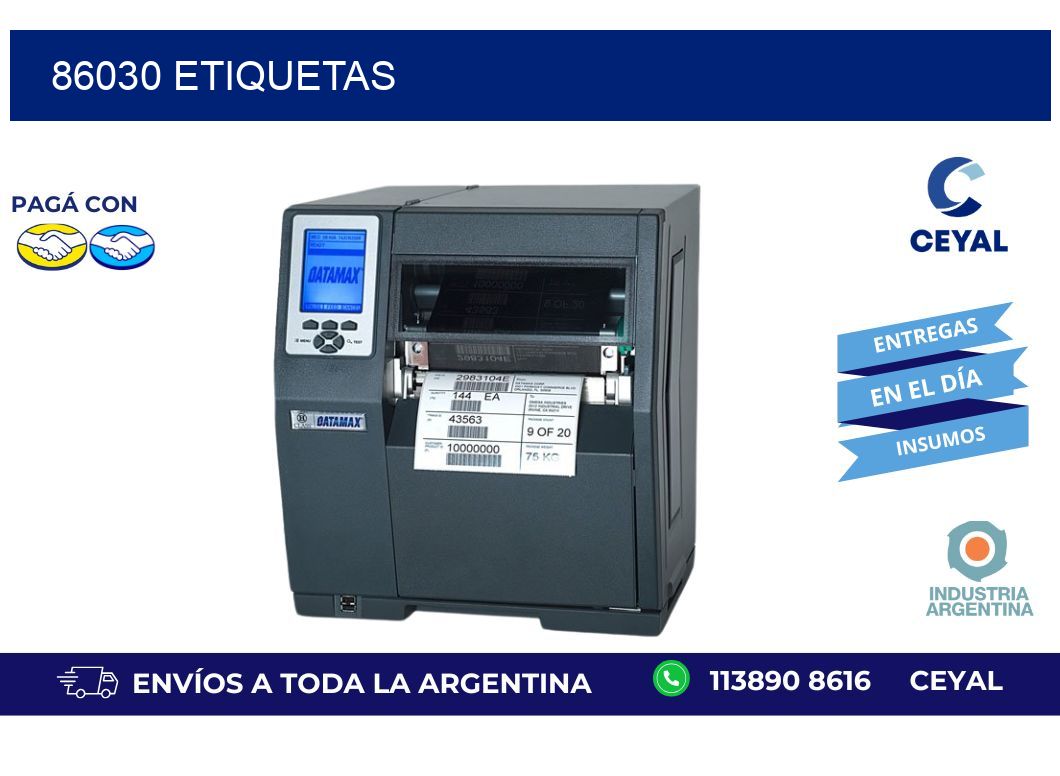 86030 ETIQUETAS