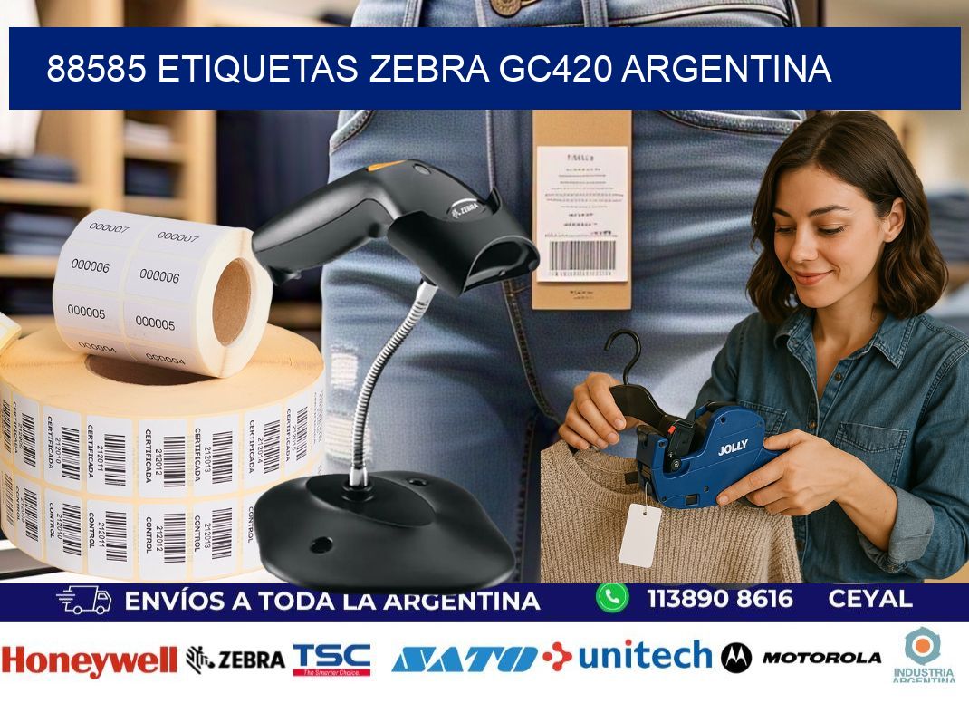 88585 etiquetas zebra gc420 argentina