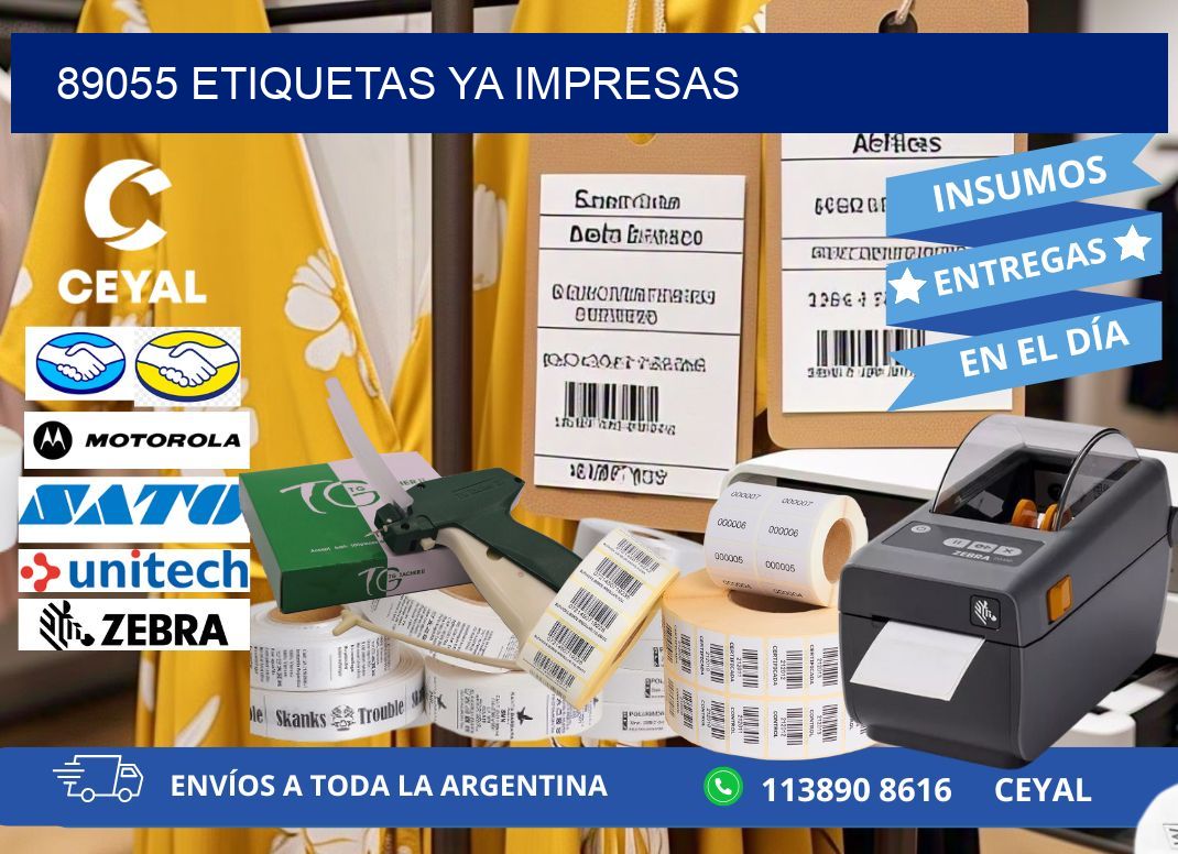 89055 ETIQUETAS YA IMPRESAS