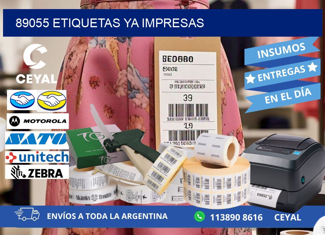 89055 ETIQUETAS YA IMPRESAS