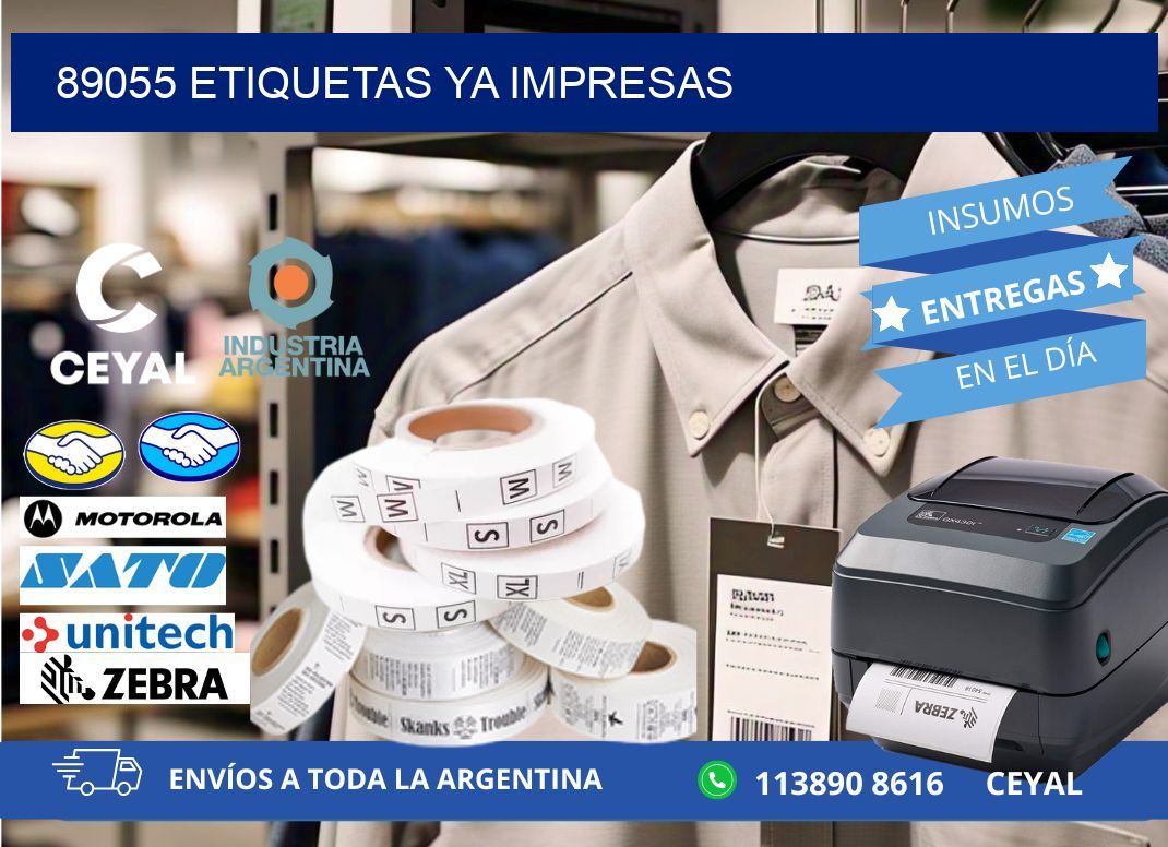 89055 ETIQUETAS YA IMPRESAS