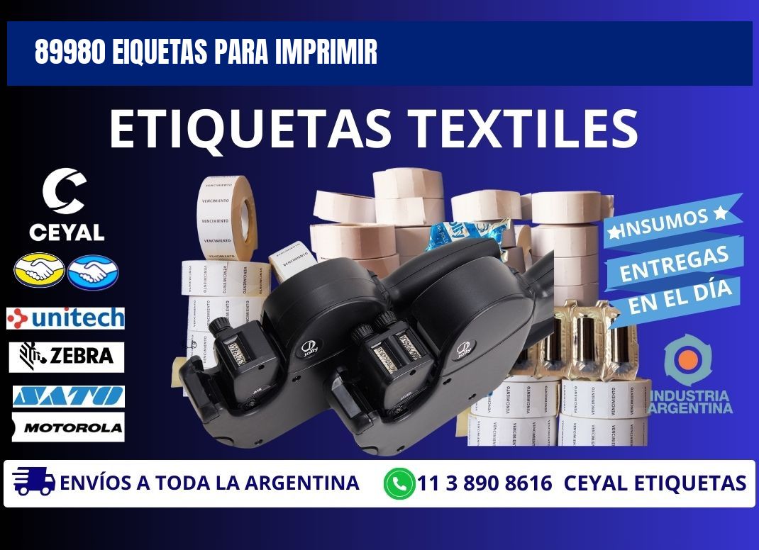 89980 EIQUETAS PARA IMPRIMIR