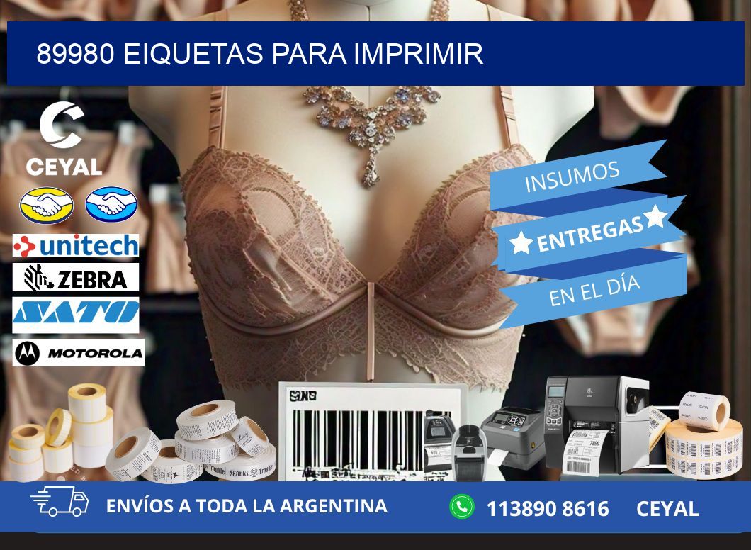 89980 EIQUETAS PARA IMPRIMIR