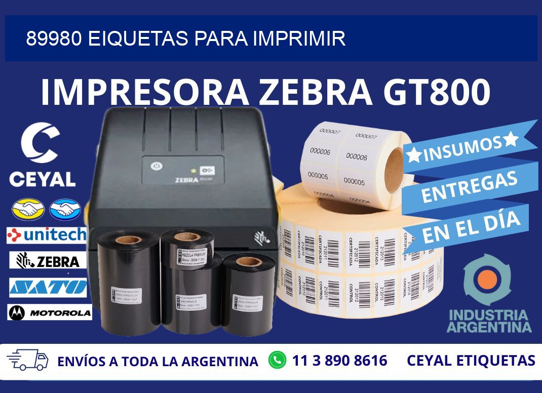 89980 EIQUETAS PARA IMPRIMIR