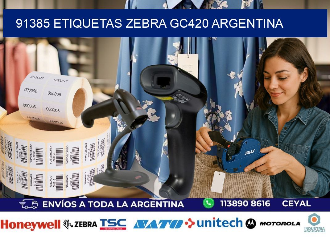 91385 etiquetas zebra gc420 argentina