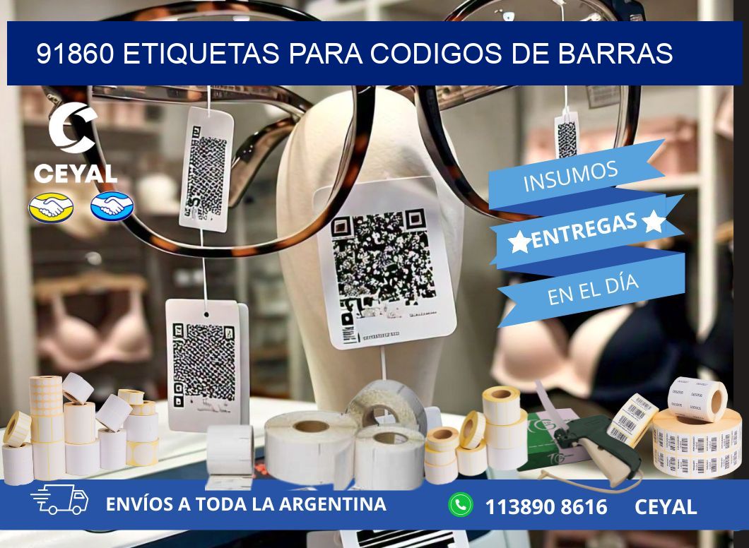 91860 ETIQUETAS PARA CODIGOS DE BARRAS