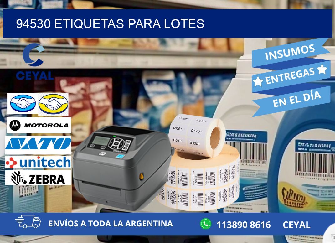 94530 ETIQUETAS PARA LOTES