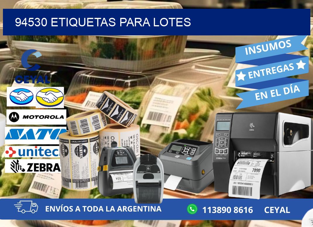 94530 ETIQUETAS PARA LOTES