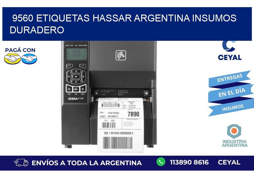 9560 etiquetas hassar argentina INSUMOS DURADERO