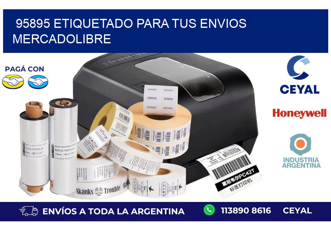 95895 ETIQUETADO PARA TUS ENVIOS MERCADOLIBRE