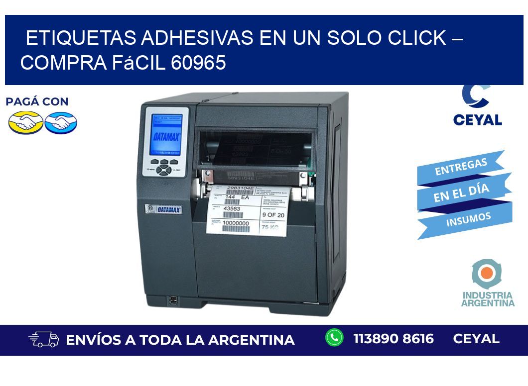Etiquetas Adhesivas en un Solo Click – Compra Fácil 60965
