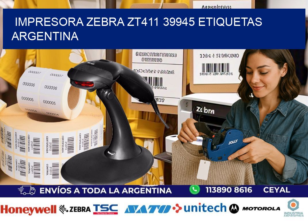 Impresora zebra zt411 39945 etiquetas argentina