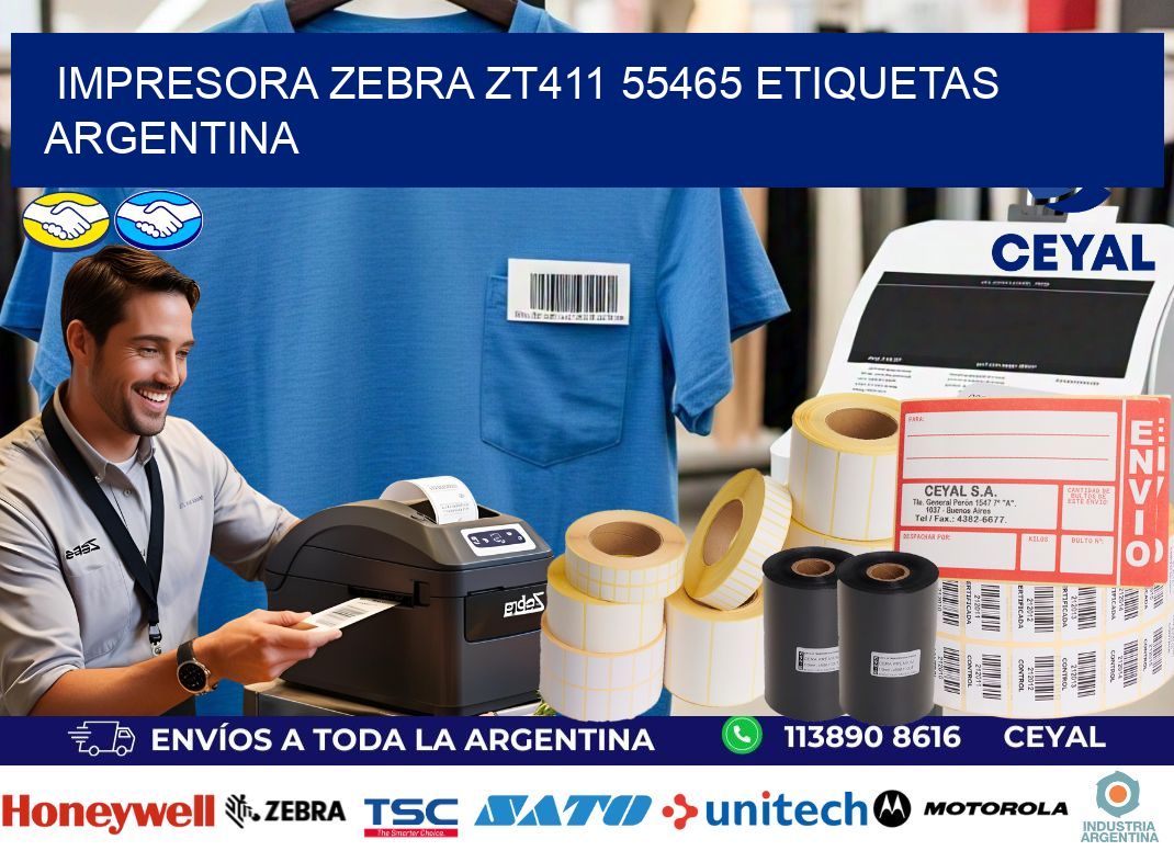 Impresora zebra zt411 55465 etiquetas argentina
