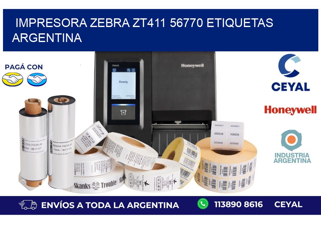 Impresora zebra zt411 56770 etiquetas argentina