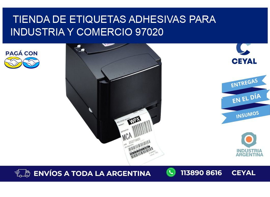 Tienda de Etiquetas Adhesivas para Industria y Comercio 97020