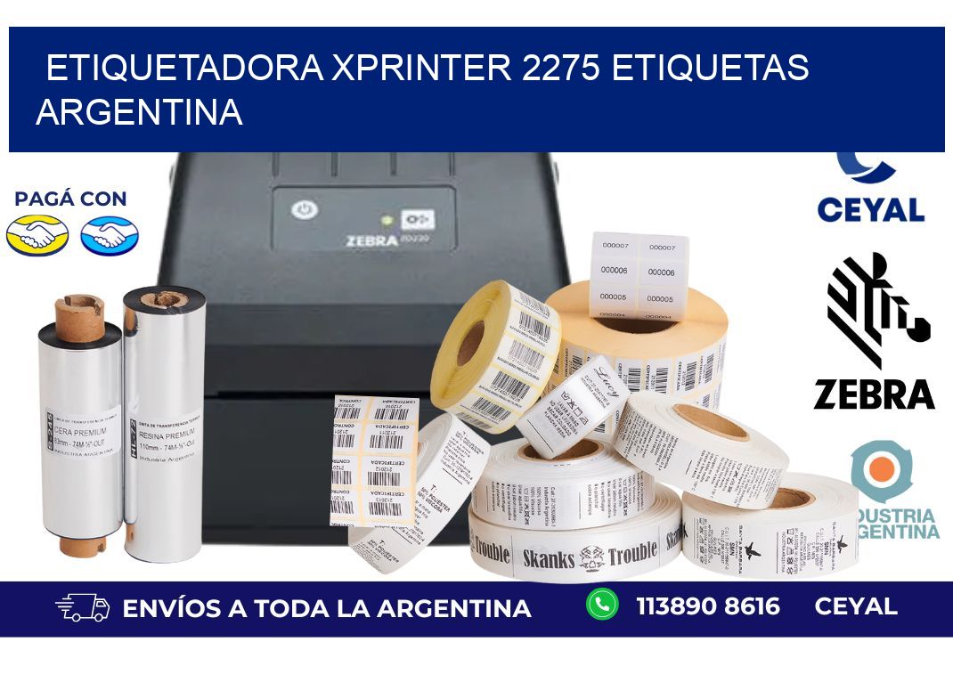etiquetadora xprinter 2275 etiquetas argentina