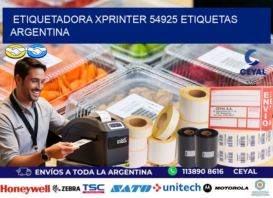 etiquetadora xprinter 54925 etiquetas argentina