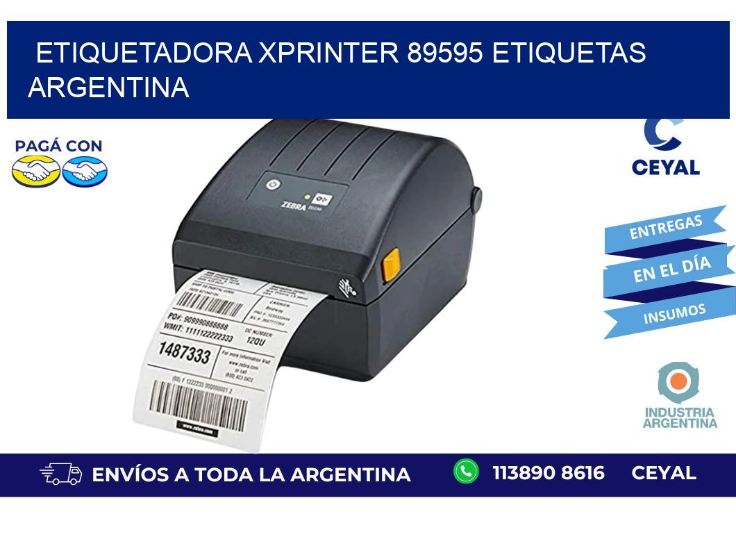 etiquetadora xprinter 89595 etiquetas argentina