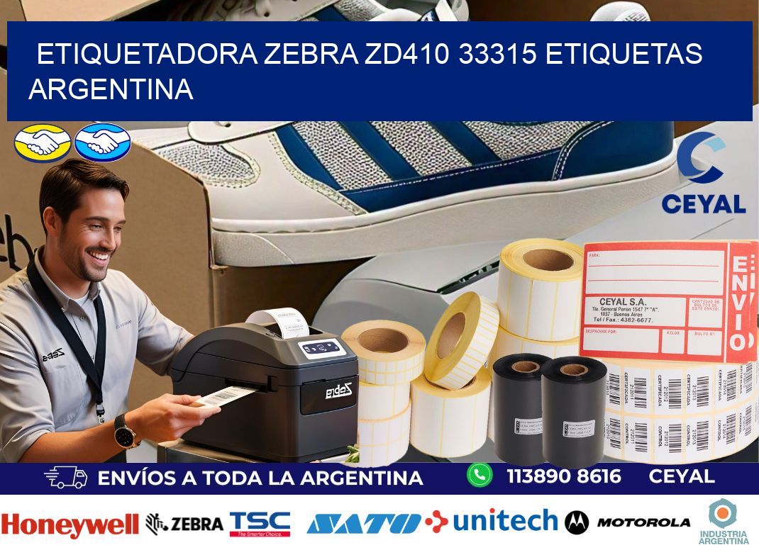 etiquetadora zebra zd410 33315 etiquetas argentina
