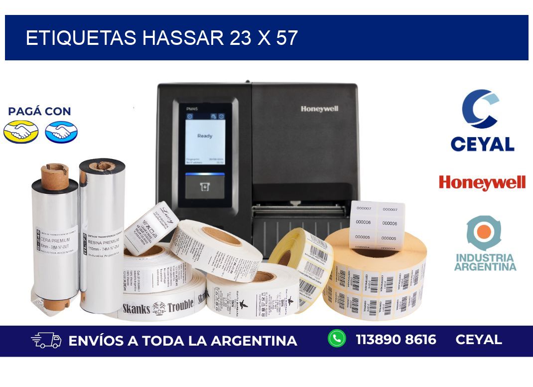 etiquetas hassar 23 x 57