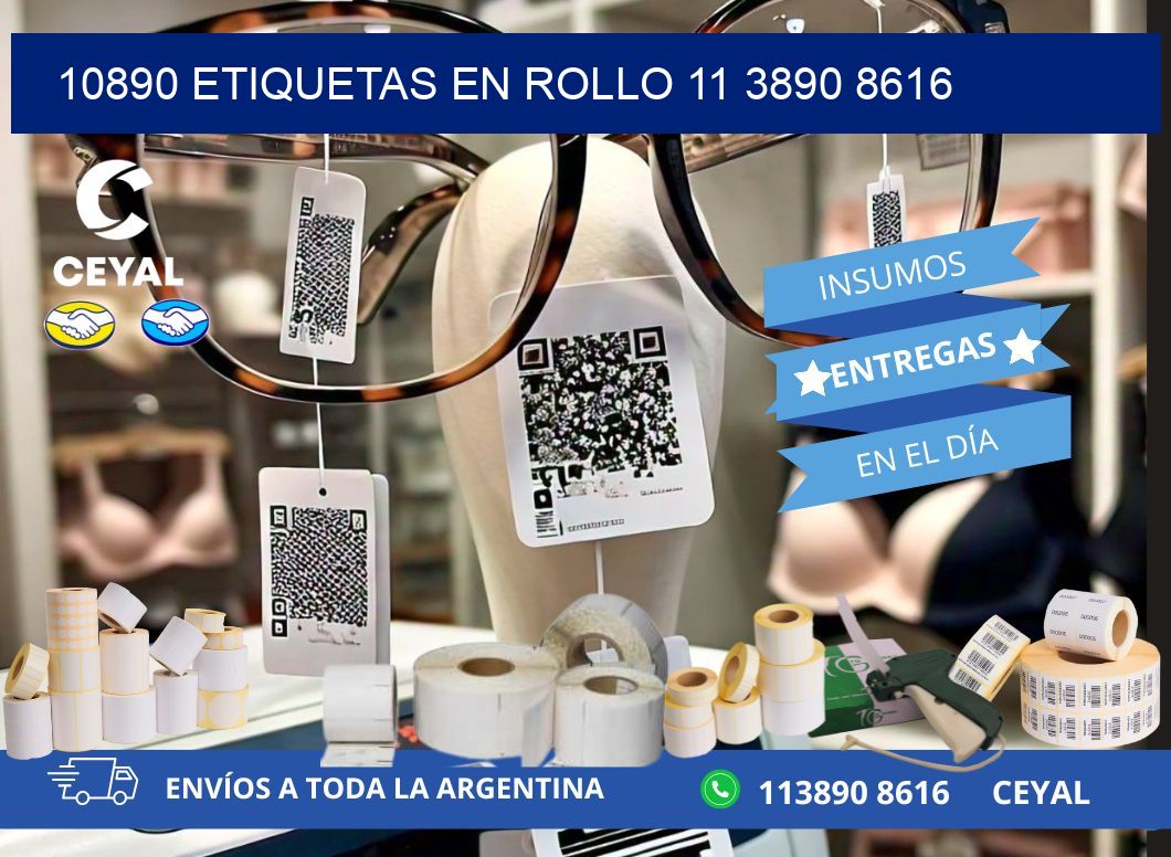 10890 ETIQUETAS EN ROLLO 11 3890 8616