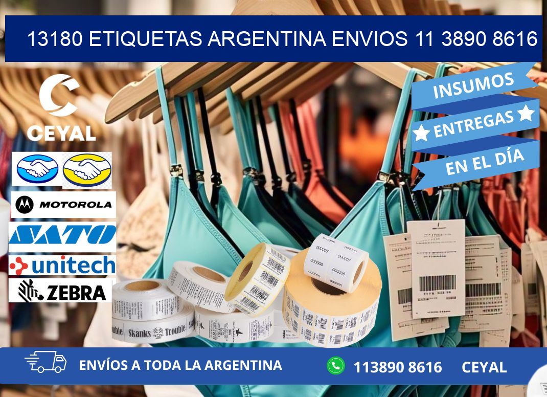13180 ETIQUETAS ARGENTINA ENVIOS 11 3890 8616