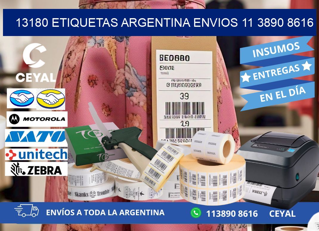 13180 ETIQUETAS ARGENTINA ENVIOS 11 3890 8616
