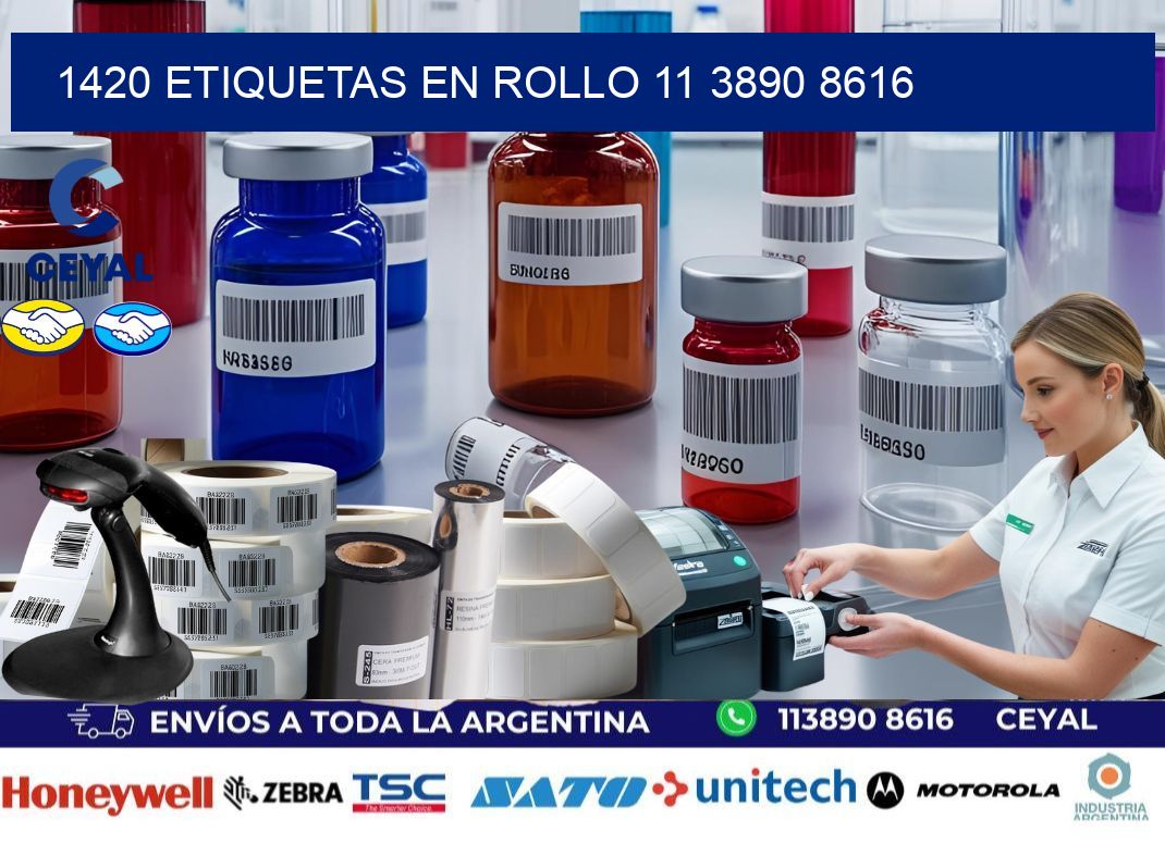 1420 ETIQUETAS EN ROLLO 11 3890 8616