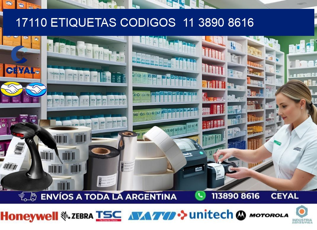 17110 ETIQUETAS CODIGOS  11 3890 8616