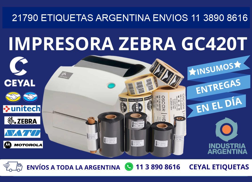 21790 ETIQUETAS ARGENTINA ENVIOS 11 3890 8616