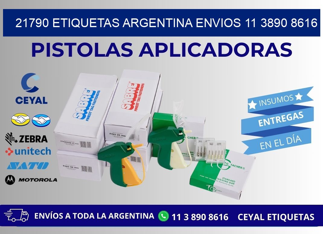 21790 ETIQUETAS ARGENTINA ENVIOS 11 3890 8616
