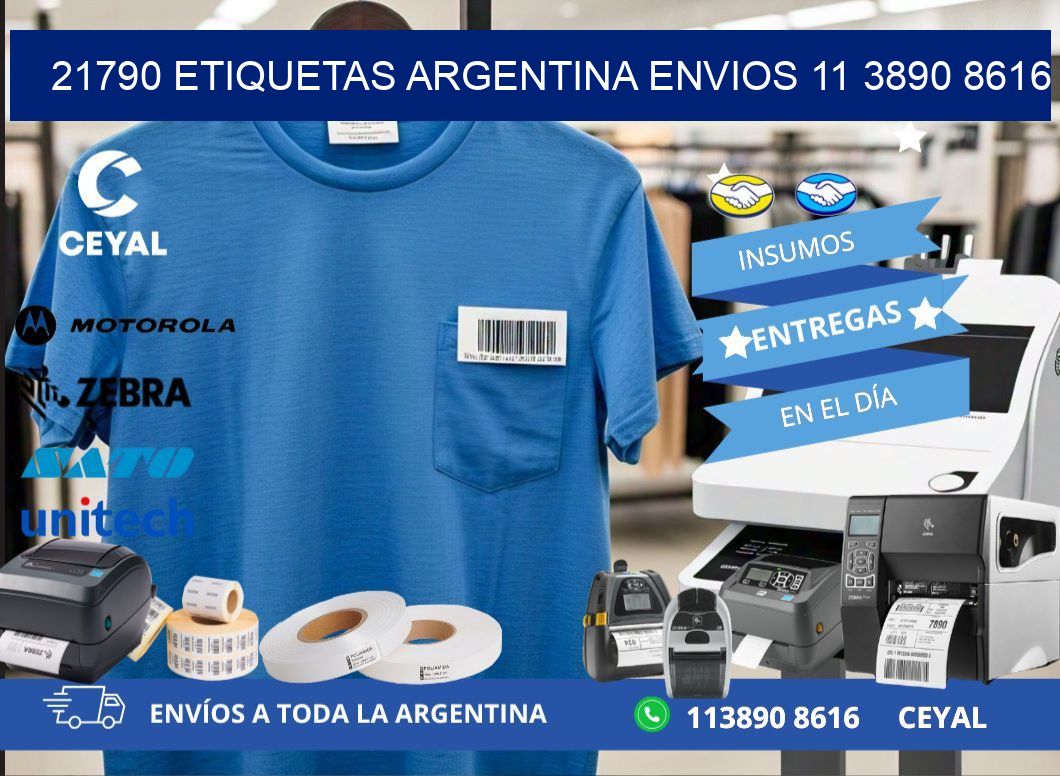 21790 ETIQUETAS ARGENTINA ENVIOS 11 3890 8616